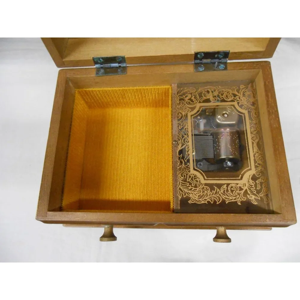 Vintge Japan Linden Music Jewelry Box Works Aniversaly Walty/These Were The Days